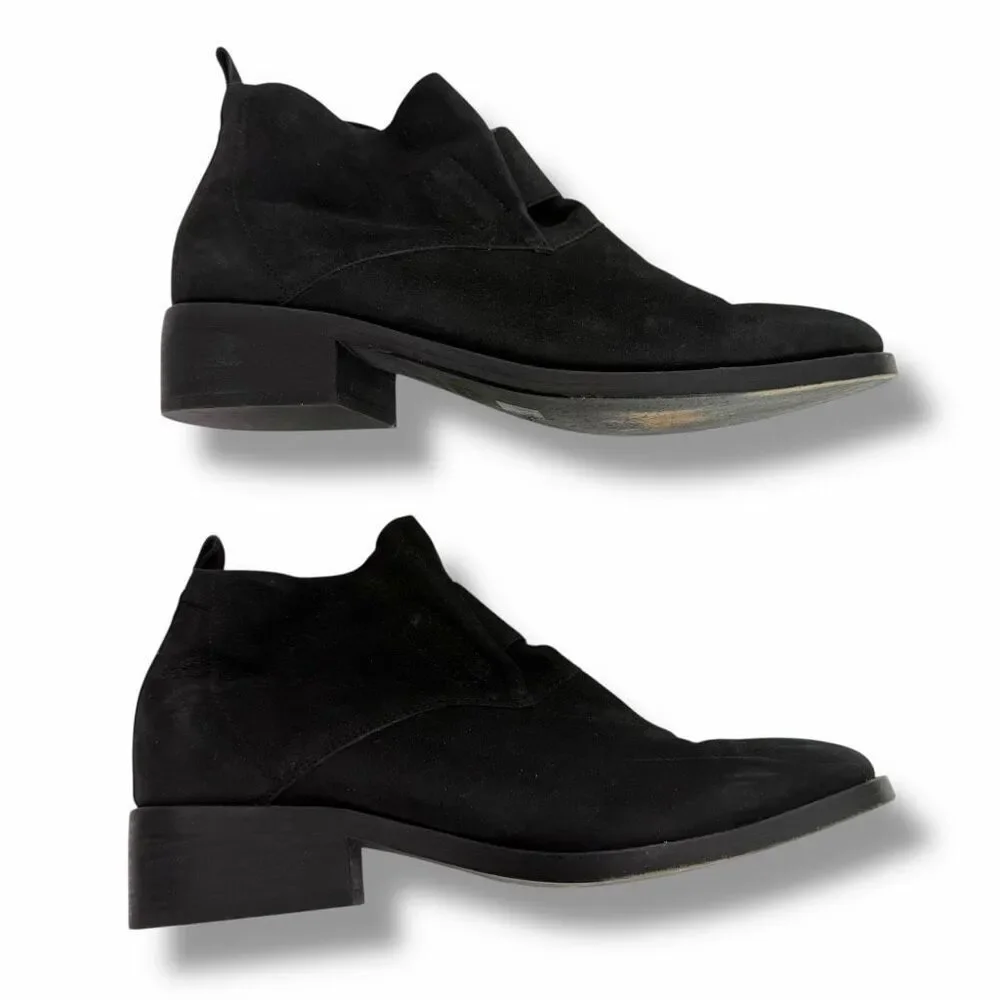 Eileen Fisher Women’s 8.5 Black Slip On Bootie Leather